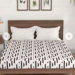 Portico  New York  Morning Glory Elastic Fitted Double  Bedsheet