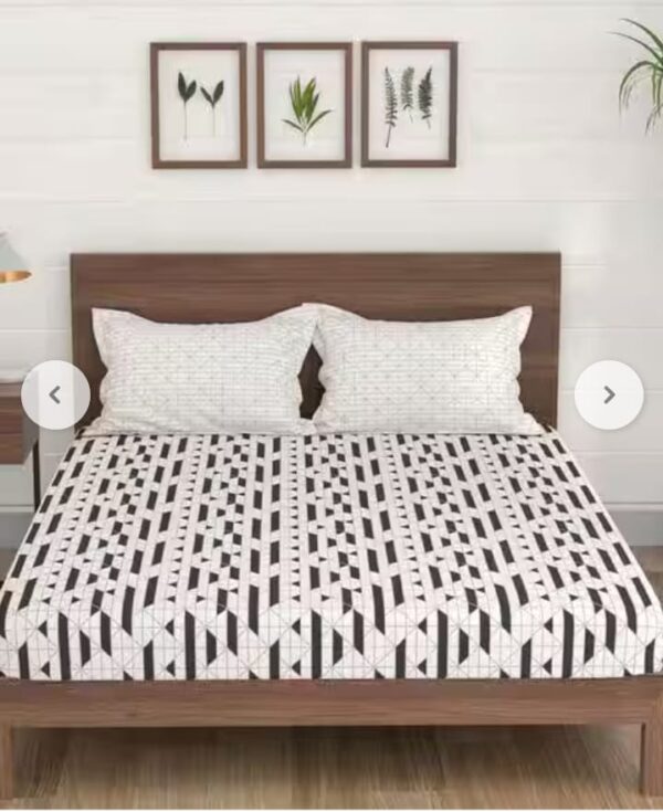Portico  New York  Morning Glory Elastic Fitted Double  Bedsheet