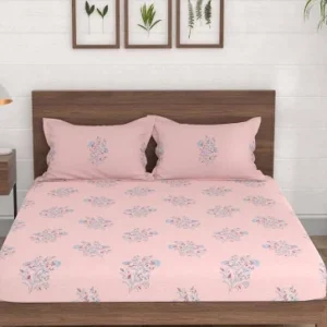 Portico New York Morning Glory Elastic Fitted Double Bedsheet