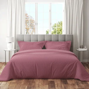 Plain Striped Double Bedsheet