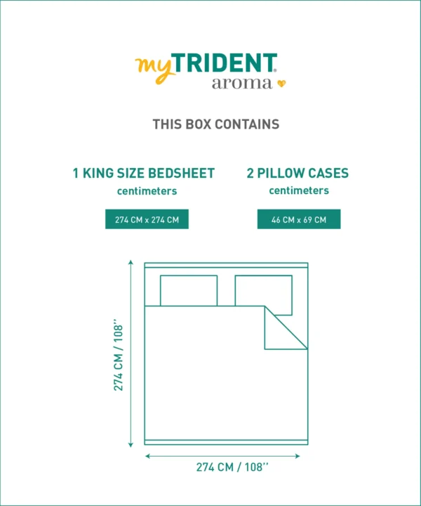 Trident Aroma King Bedsheet - Image 4