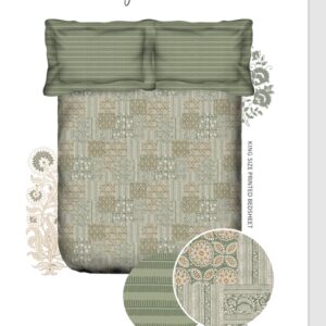 Trident Carnival Gold Double Bedsheet