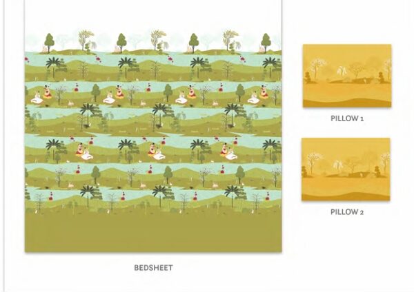 Trident Vasant Double Bedsheet - Image 2