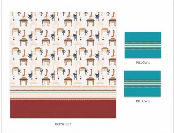 Trident Vasant Double Bedsheet - Image 2